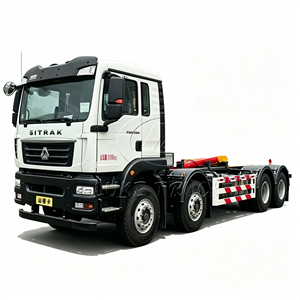 รถบรรทุกขยะ SINOTRUK HOWO 8x4 แบบมีแขนเกี่ยว 30 ตัน 20-30 คิว พร้อมระบบไฮดรอลิกสำหรับบรรทุกตู้คอนเทนเนอร์ขยะ - Product Image 1