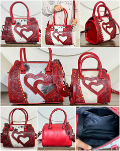 Bolsa de Viaje de Cuero Vacuno Hecha a Mano de Gran Capacidad, Bolsa de Deporte y Fitness Moderna para Hombres y Mujeres - Product Image 3