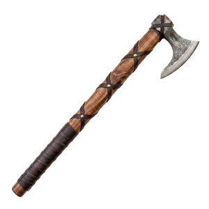 Ragnar Viking <b>AXE</b> Hand Forged Camping <b>Axe</b> with Rose <b>Wood</b> Handle , Outdoor Use <b>Axe</b> - Product Image 1