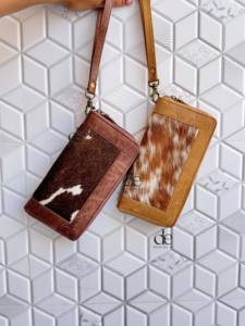 Cartera de Piel de Vacuno con Patrón Occidental para Mujer, Monedero de Piel con Pelo, Estuche para Tarjetas y Teléfono, Colección Elegante de Carteras de Mano para Mujer - Product Image 6