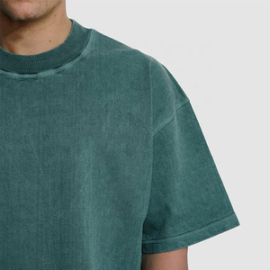 T-shirt de qualité supérieure délavé à l'acide, style streetwear, coupe ample et carrée, en tissu épais, personnalisable, coupe ample de haute qualité - Product Image 4