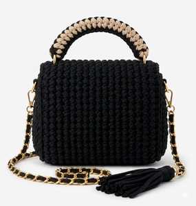 Elegante Bolso de Hombro de Ganchillo para Mujer, 100% Hecho a Mano, con Asa Superior Ideal para Viajes y Correa de Cadena Desmontable - Product Image 4