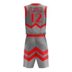Ensemble de maillots et shorts de basketball personnalisés pour enfants, design sublimation, réversibles, pour académie de basketball, vente en gros - Product Image 3