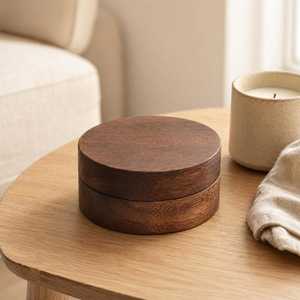Cendrier moderne en bois massif pour usage intérieur et extérieur - Product Image 4