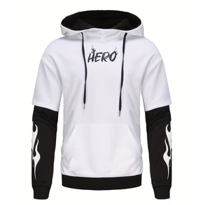 Sudaderas con capucha de corte deportivo para hombre, sudaderas deportivas al por mayor, ropa informal personalizada, sudaderas con capucha de doble capa de ajuste holgado para uso diario - Product Image 1