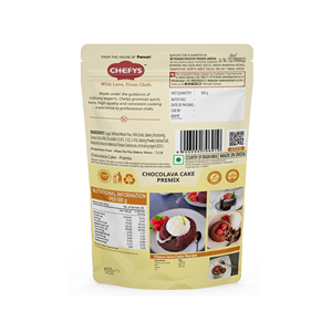 ผงเค้กช็อกโกแลตสำเร็จรูป ช็อกโกลาวา พรีมิกซ์ ไม่ผสมไข่ 1 กก. ยี่ห้อเชฟฟี่ ความบริสุทธิ์ 90% สำหรับทำเบเกอรี่ รสช็อกโกแลต - Product Image 3