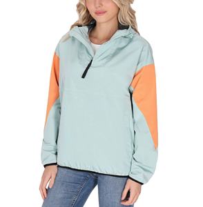 เสื้อแจ็คเก็ตกันลมสำหรับผู้หญิง ระบายอากาศได้ดี มีซับในตาข่าย ซิปด้านหน้า ชุดกีฬา สีพื้น ไนลอน เป็นมิตรกับสิ่งแวดล้อม เสื้อกันลมสำหรับฤดูหนาว - Product Image 4