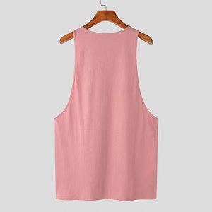 เสื้อกล้ามกีฬาคุณภาพดีราคาส่ง สีพื้น คอกลม ทรงหลวม บางเบา ใส่สบายทุกวัน - Product Image 2