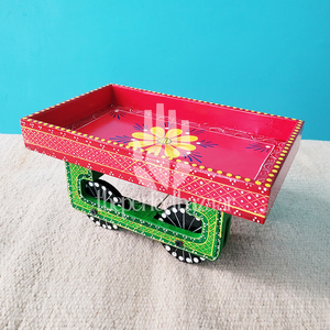 Theperfectbazaar Fabriqué en Inde Chariot décoratif en bois - Autres décorations pour la maison - Product Image 1