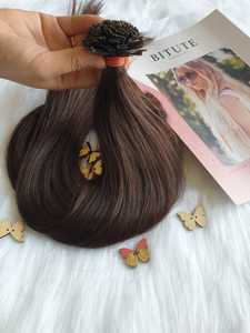 Extensiones de cabello crudo alineado con cutícula de queratina italiana Cabello liso de alta calidad en color claro Envío mundial desde Vietnam - Product Image 5