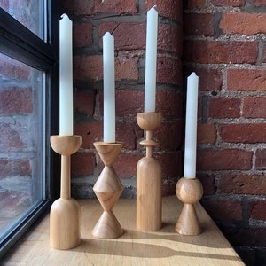 <b>Set</b> of 4 pcs new luxury design natural wooden vintage <b>candle</b> holder - top seller decoration - Product Image 1