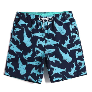 Wholesale Custom Breathable Beach Shorts with Elastic Waist and Pockets Mesh Lining for <b>Men</b> Surfing Board Swim <b>Trunks</b> - Product Image 3