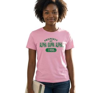 Camiseta Rosa de Manga Corta para Mujer con Estampado Gráfico Verde, Informal, de Algodón, Cuello Redondo, para Verano, Suave y Cómoda para Uso Diario - Product Image 1