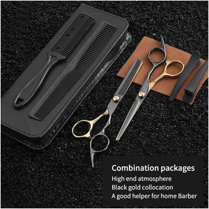 Ciseaux de coiffure professionnels pour la dégaine des cheveux, légers, en acier inoxydable, outil de coupe texturant, ciseaux de dégaine - Product Image 5