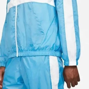 Nylon Custom Mens <b>Y2K</b> Streetwear Tracksuit Color Block Windbreaker 180gsm Jacket and Wide Leg <b>Pants</b> Sets with Graphic Print - Product Image 4