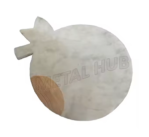 Kitchen Household Cutting Board Marble Inlaid Acacia Wood for <b>Steak</b> Cheese Fruit Slicing Durable Premium <b>Wooden</b> Chopping Board - Product Image 2