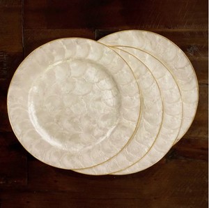 Luxury Handmade Round Mother of Pearl Inlay Charger <b>Plate</b> Scalloped Shell Mosaic Decorative Placemat for Hotel Tableware Decor - Product Image 5