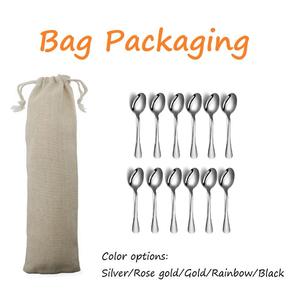 Pack of 12 Espresso Stirring <b>Spoons</b> Stainless Steel Mini <b>Coffee</b> <b>Spoon</b> Set Gold Dessert Tea Tableware Collection - Product Image 2