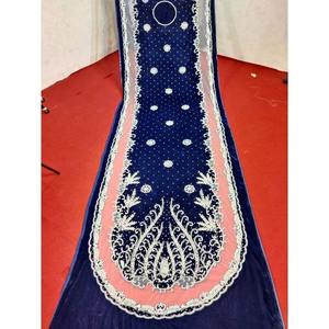 Tissu satiné brodé premium, écologique, multicolores, sur mesure, pour Dirac de mariée somalienne, vente en gros d'usine, exportation - Product Image 2