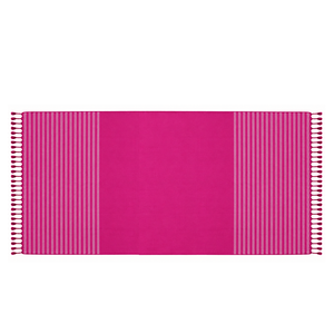 Serviette de plage Kikoy promotionnelle en coton 100% avec un magnifique motif à rayures colorées, écologique, séchage rapide, super absorbante - Product Image 2