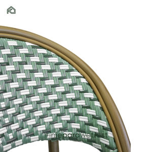 ชุดโต๊ะและเก้าอี้รับประทานอาหารกลางแจ้งสไตล์ฝรั่งเศส โมเดิร์น โครงอะลูมิเนียม สำหรับร้านอาหาร สวน และห้องนั่งเล่น - Product Image 5