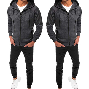 Conjunto Deportivo Transpirable con Capucha para Hombre, Talla Grande, para Gimnasio, Fitness, Running, Entrenamiento, con Elasticidad en Cuatro Direcciones - Product Image 4