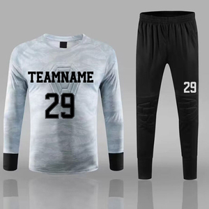 เสื้อฟุตบอลแขนยาวสำหรับผู้รักษาประตู ปี 2026 คุณภาพสูง พิมพ์ชื่อได้ตามสั่ง ผลิตจากโพลีเอสเตอร์ 100% แห้งเร็ว ระบายอากาศได้ดี - Product Image 4