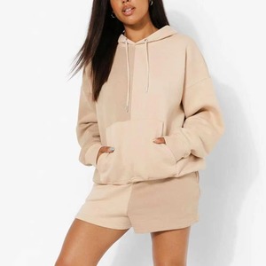 Women Hoodie and Shorts <b>Set</b> Stylish Everyday Outfit Women <b>Matching</b> Hoodie and Shorts <b>Set</b> Summer Casual Wear - Product Image 3