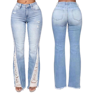 Women's Solid Color High Waist Denim Skinny Pants <b>Top</b> Trending Breathable Design for Winter Wholesale Available - Product Image 3