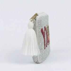 Fashion Embroidery Bead Coin <b>Bag</b> Purse Handmade Vintage Floral Pattern Small <b>Change</b> Wallet Cosmetic Storage Pouch - Product Image 1