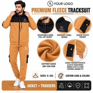 Conjunto Deportivo de Felpa MANGOES FASHION, Sudadera con Capucha y Pantalones Jogger, Ropa Deportiva de Invierno, para Gimnasio, Entrenamiento, Casual, Urbana - Product Image 6