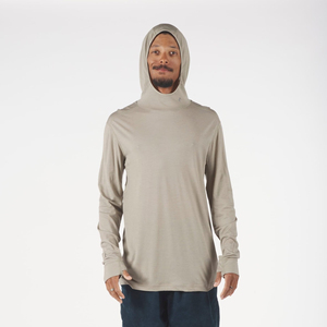 Camiseta Minimalista de Manga Larga con Cuello Alto para Hombre, de Algodón Transpirable, Color Sólido, Estilo Pullover, para Primavera - Product Image 2