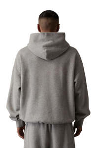 Hoodie personnalisé épais à épaules tombantes, coupe courte, vierge, haute qualité, grandes tailles pour hommes - Product Image 2