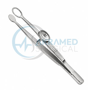 Pinces ophtalmiques vétérinaires Ayer pour chalazion, à plaque ronde, en acier inoxydable, instruments de chirurgie oculaire pour animaux, vente en gros - Product Image 1