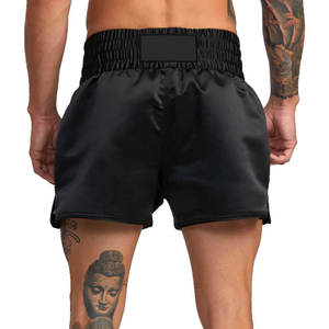 Martial <b>Arts</b> Training Clothing Custom Logo Muay Thai Shorts Breathable Stretch Fabric Polyester/Silk Blend Heat-Transfer Printed - Product Image 2