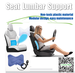 New Akee Air Pressure Inflatable <b>Manual</b> Hand <b>Pump</b> Lumbar/Waist Support TPU/PP Material Universal Fitment for Car Seat Parts - Product Image 2