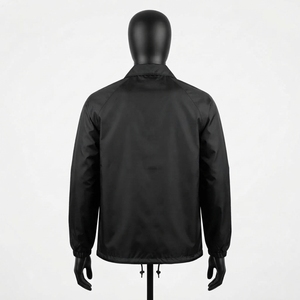 Lightweight Sporty Breathable Front Logo <b>Reversible</b> Coach <b>Jacket</b> Eco-Friendly Coach <b>Jacket</b> <b>Men</b> - Product Image 4