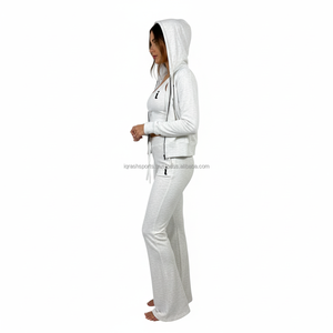 Chándal de mujer de alta calidad, traje de dos piezas de tela para correr y Fitness, chándales para mujer - Product Image 4
