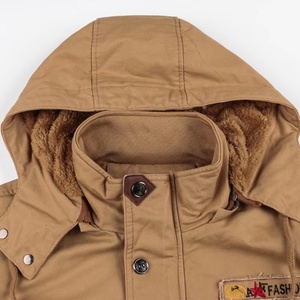 Men's Black Windproof Winter Jacket Full Sleeve Polyester Fashion Brand Logo Front - Product Image 6