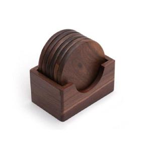 Sous-verre en bois poli au design classique et élégant pour table, idéal pour les maisons et les restaurants - Product Image 1