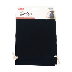 Borsa Multiuso Ilan 9x12 Cm 3 Pezzi Nera con Coulisse per Conservazione - Product Image 1