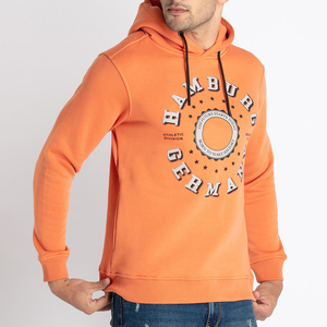 Sudadera con Capucha para Hombre, Diseño Personalizado con Logotipo Frontal, 100% Algodón, Felpa, Corte Holgado, con Bolsillos, para Invierno, Venta al Por Mayor - Product Image 3