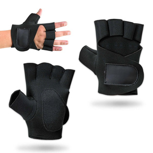 Premium Quality Neoprene Wheelchair Gloves for Gym & Sports Customized Non-Slip Half Finger Unisex - Product Image 1