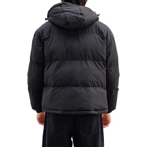 Speedy Industry Hommes Stand Puffer HoodedVest Résistant À L'eau Hiver En Plein Air Fermeture Éclair Sans Manches Veste Smart Casual Chaud Puffy - Product Image 3