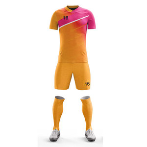 Tenue d'entraînement de football pour adultes, uniforme multicolore, design tendance, maillots de football vierges, kits de maillots. - Product Image 2
