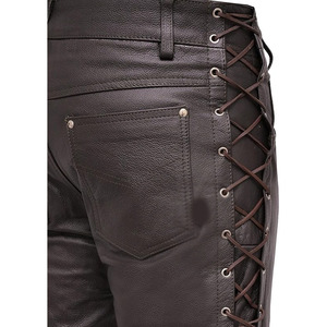 Pantalones de Motocicleta de Cuero para Mujer, Protección para Motociclistas, Cintura de 30 a 44 Pulgadas, con 5 Bolsillos - Product Image 5