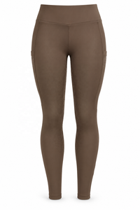 Damen-Reithose mit hoher Taille und Silikon-Grip-Sitz, Stretch-Passform, bequeme Reitleggings - Product Image 5