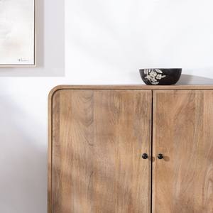 Aparador de 3 Puertas Vandana Autumn Field de 140 cm, Estilo Pop, Madera de Mango, Color Pluma - Product Image 6