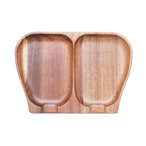 Reposacucharas doble de madera de acacia de alta calidad para estufa, estilo rústico, hecho en Vietnam. - Product Image 2