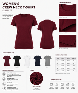 Camiseta Casual de Punto para Mujer, Cuello Redondo, Manga Corta, Color Sólido, Corte Regular, para Todas las Temporadas - Product Image 5